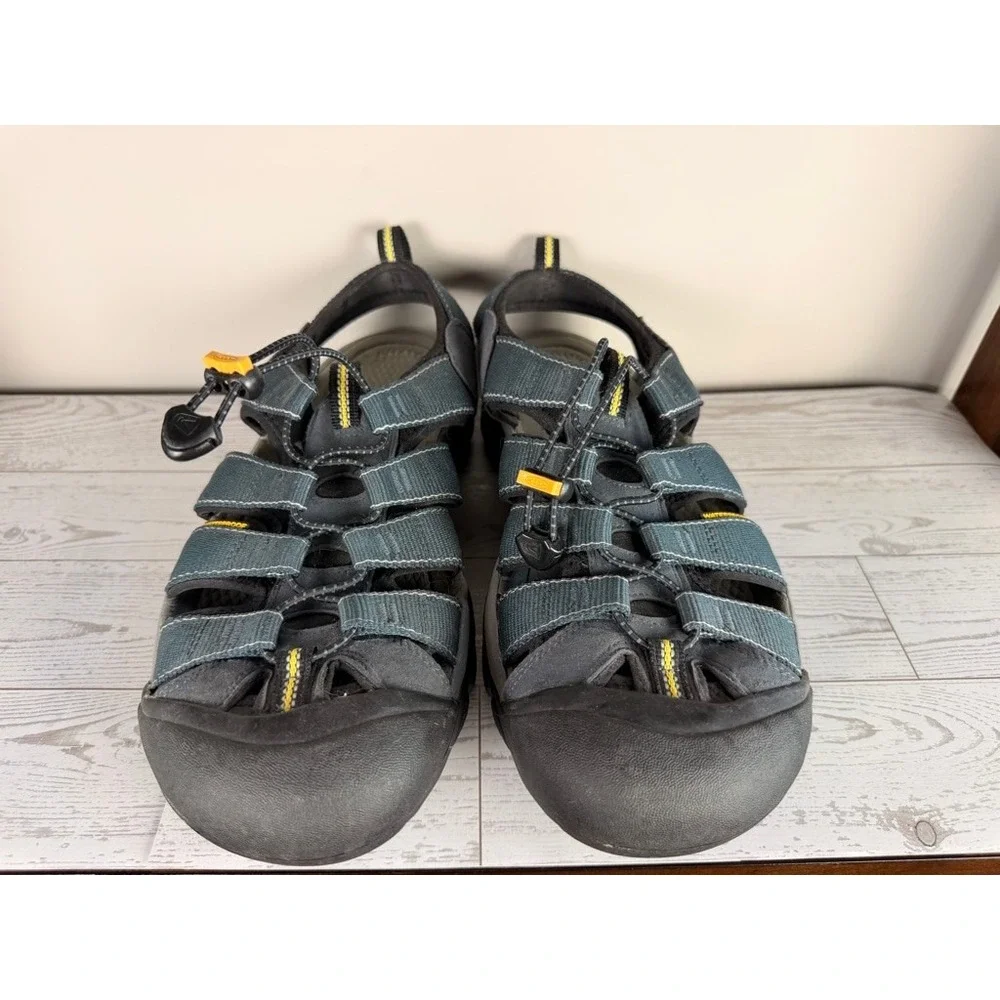 KEEN Men's‎ Water Sandals Size 11.5 US Grey Yellow Newport H2